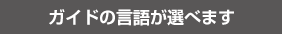 ガイドの言語が選べます